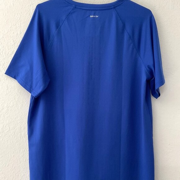 QUICK-DRI BOYS’HUSKY ACTIVEWEAR T-SHIRT BLUE - Picture 1 of 6